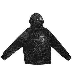 Supreme Spiderweb Black Hoodie New